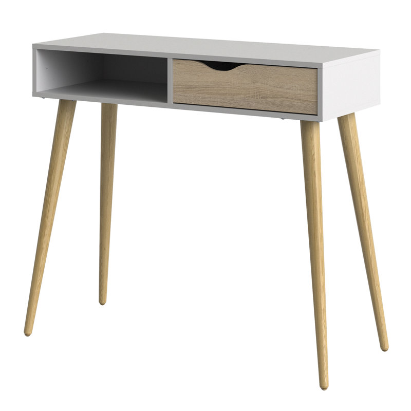 Havana 270.76cm Console Table, White/Oak