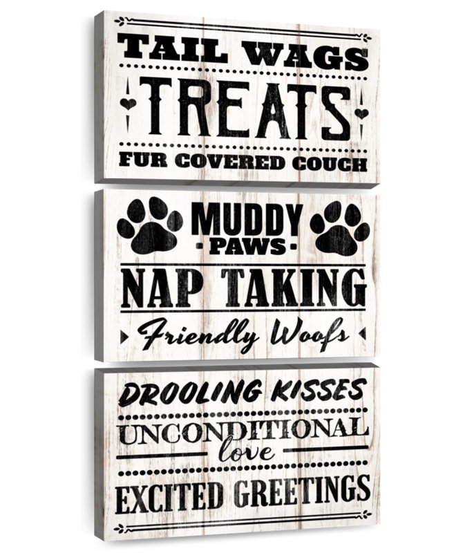 Avantages d'avoir une typographie de chien, H 38 po x l 18 po