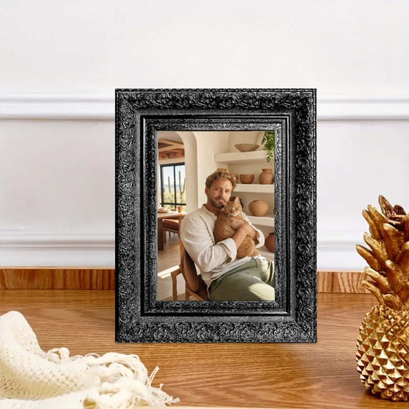 Cadre photo 3 pièces 8 po x 10 po noir raffiné pour décoration de vestibule