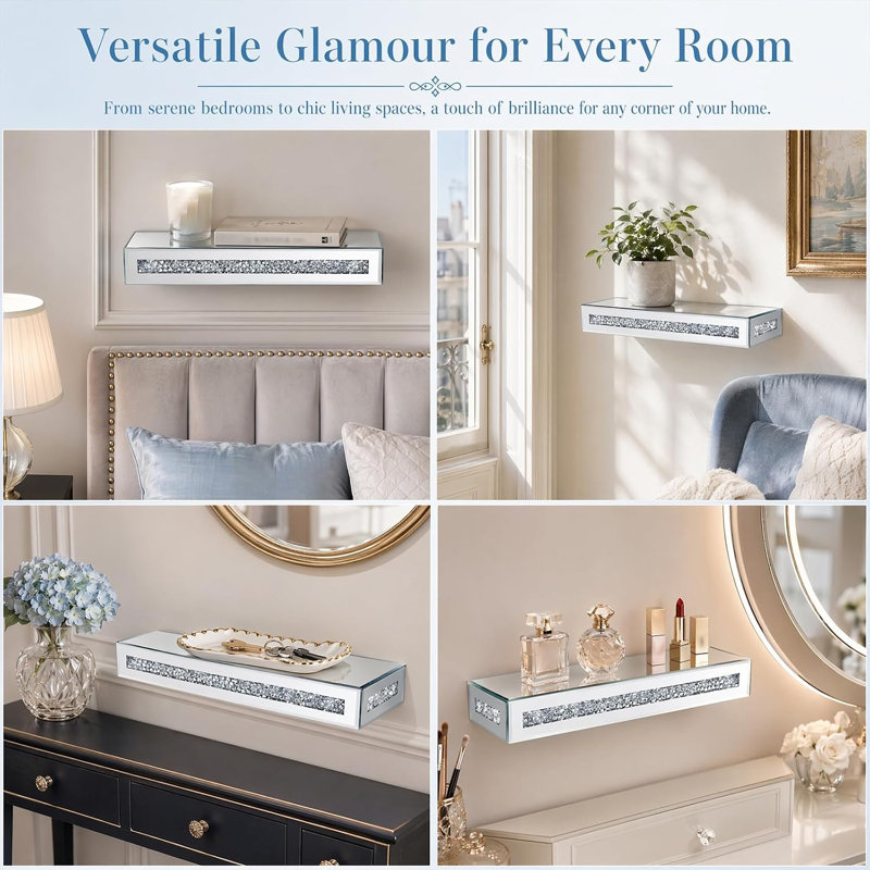 2 Piece Acrylic Floating Shelf