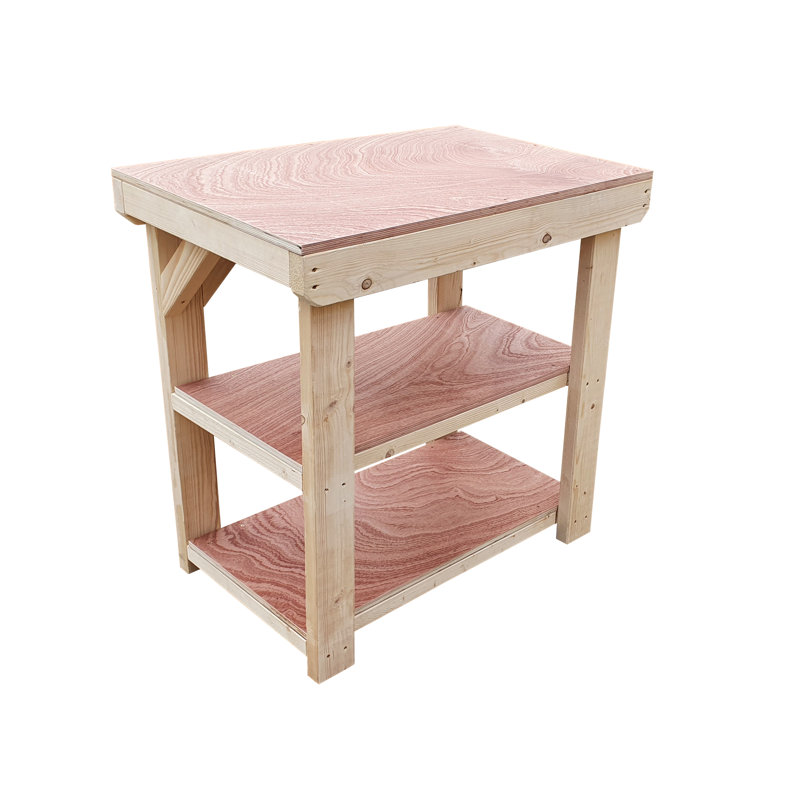 60cm Solid + Manufactured Wood Craft Table, 90cm H x 90cm W x 60cm D