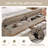 Farmhouse King Bed With 80" Tall Storage Headboard With 4 Drawers And Storage Bench，Rustic Wood Platform Bed Frame-370698462-381096198