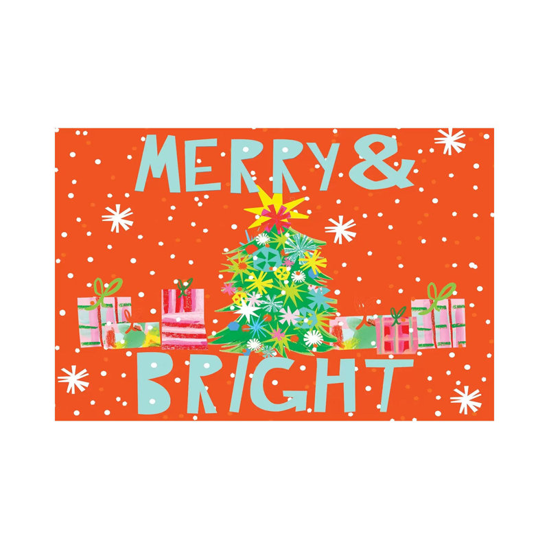 Merry And Bright Collection A by Blanckslate - Wrapped Canvas Gallery-Wrapped Canvas Giclée