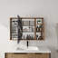 Armoire de toilette 41,4 po avec rangement, armoire à pharmacie murale avec porte miroir, tablettes en verre réglables, contreplaqué