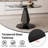 Round Pedestal Tempered Glass Dining Table-84332888-84334241
