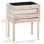 Lit de jardin surélevé 4PCS, ensemble de jardinière surélevée en bois avec doublure de lit, forme de bricolage, pour fleurs et légumes