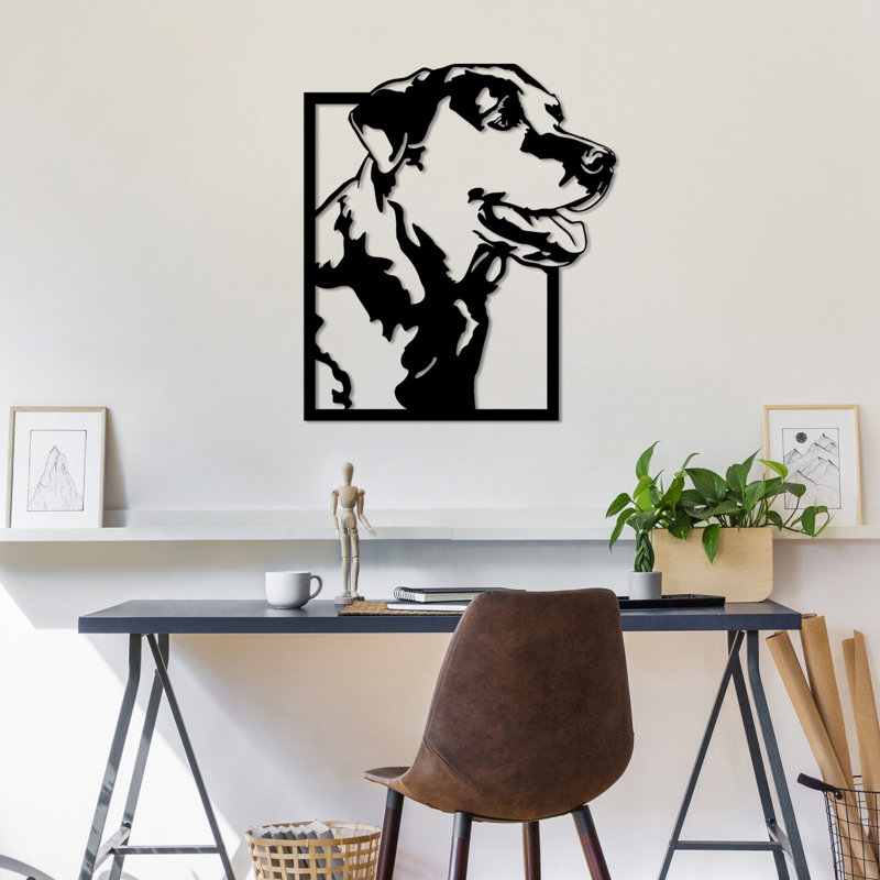 Stylish Decorative Metal Wall Accessory, Black, 16.1 x 20.9 inches | 100% Metal Construction, Thickness: 0.06 inches | Lightweight Design (2.1 lbs) | Perfect for Modern Home Decor & Art Display
