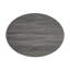 Table basse tournante ovale noire pour le divertissement dans le salon, style Mid-Century moderne