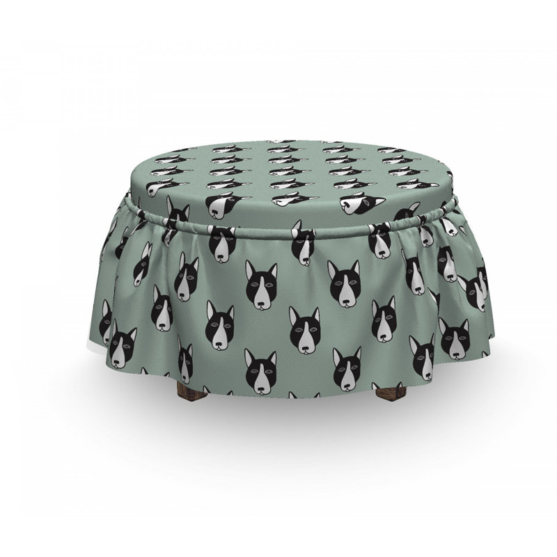 Housse pour repose-pieds comic chiot headers