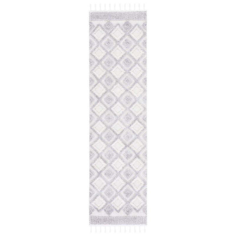 Tapis à motif géométrique LaKee Performance, Tapis de couloir 2 pi 2 po x 8 pi