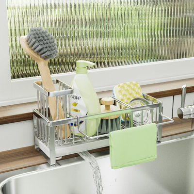 Serviteur d'évier en acier inoxydable