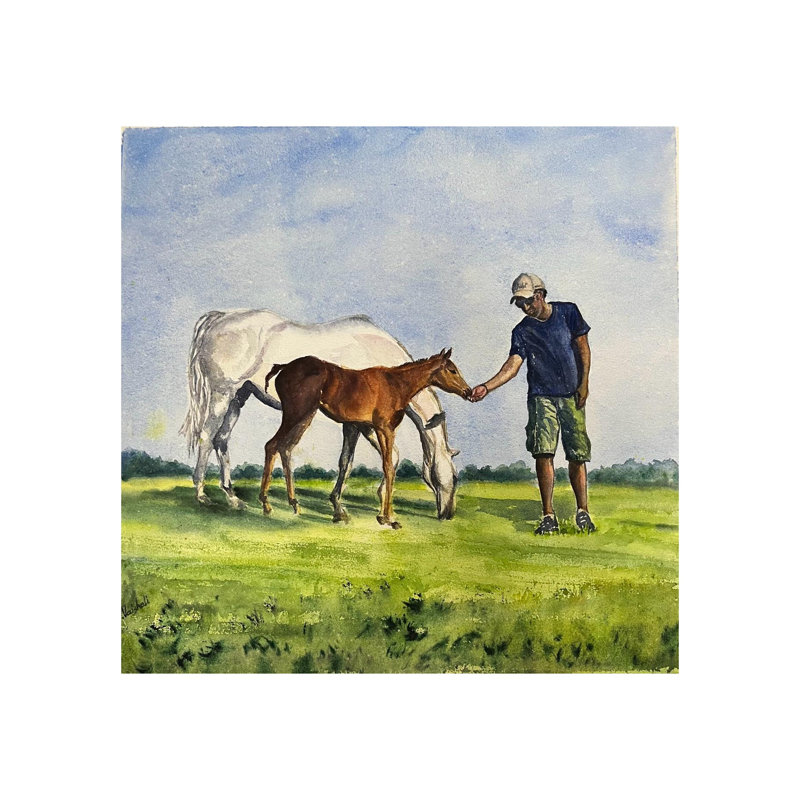 Bond aimable | Aquarelle sur papier | Par Vaishali Singh