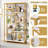 69" Modern Luxury Half-Moon Bookshelf