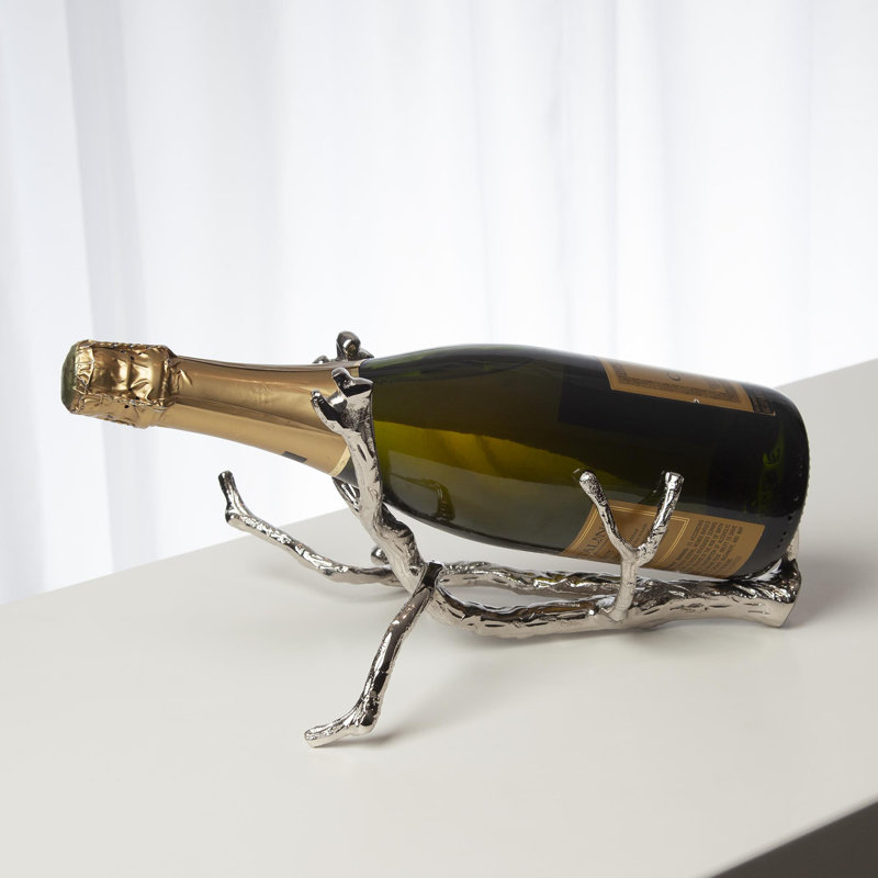 Twig Wine Bottle Holder, Nickel