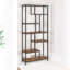 Dernaveagh 175cm H x 82cm W Bookcase Freestanding Shelves Industrial Rustic Brown Furniture