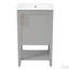 Meuble-lavabo de 20 po avec lavabo, porte à fermeture douce, support de rangement et tablette ouverte-116657546