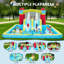 Château gonflable 14 pi x 11,4 pi avec glissade - Château de saut intérieur extérieur pour les fêtes dans la cour