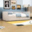 Lit de jour simple en chenille avec lit gigogne double extensible-1400265769