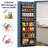 Black 8-Tier Wood and Acrylic Over the Door Pantry Organizer, 180 lbs Heavy Duty Hanging Spice Rack & Wall Mounted Storage Single-1662228778-1647539567