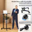 Podium de lutrin mobile 2 pièces avec plateau de rangement inclinable Costway - noir