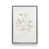 Toile avec cadre en chrome poli