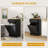 Industrial Side Table With 2 Drawers, Storage Shelf, Accent Sofa Table With Groove Handle And Frame