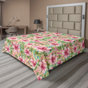 Pastel Pink/Olive Green Floral 1