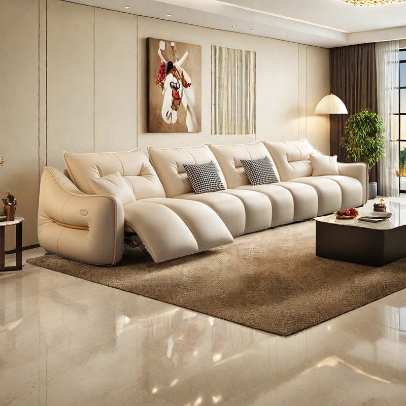 Canapé électrique Light Luxury Fashion, 4, H 37,01 po x l 122,04 po x P 41,33 po