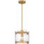 Mini-luminaire suspendu doré 1 lumière Pilning