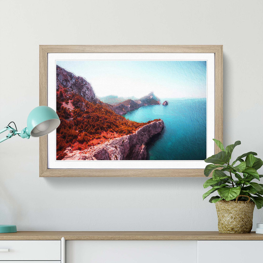 Coastline in Mallorca Spain - Picture Frame Painting