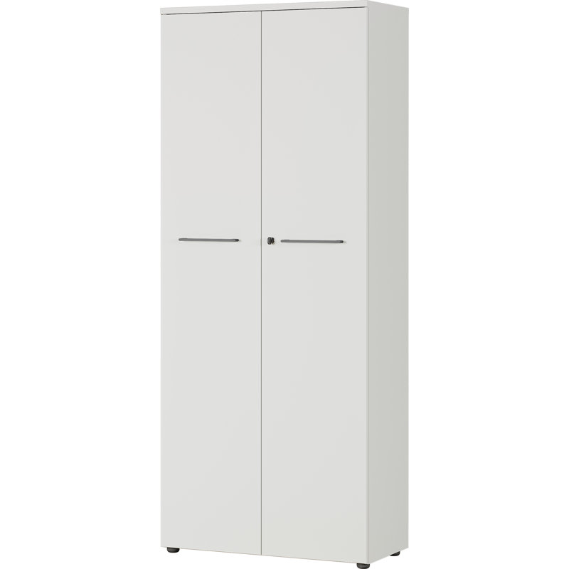Miabella 2 -Door 4 -Shelf, Light Grey