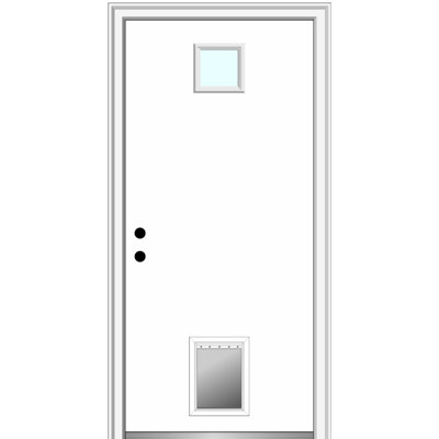 MMI DOOR 81.75 in. Steel Prehung Front Entry Door