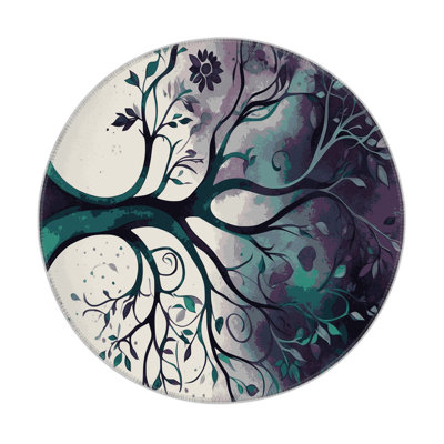 Sapphire Saplings Indoor And Outdoor Area Rug