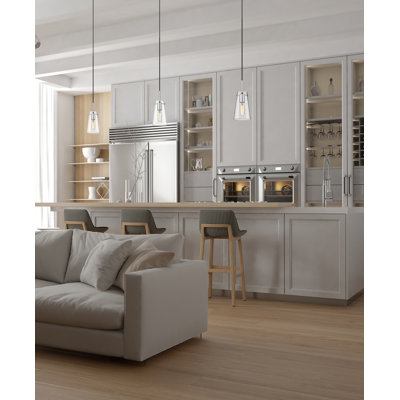 Luminaire suspendu conique à 1 lumière Wenka
