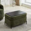 Repose-pieds caché au design moderne en chenille pour des espaces de vie confortables