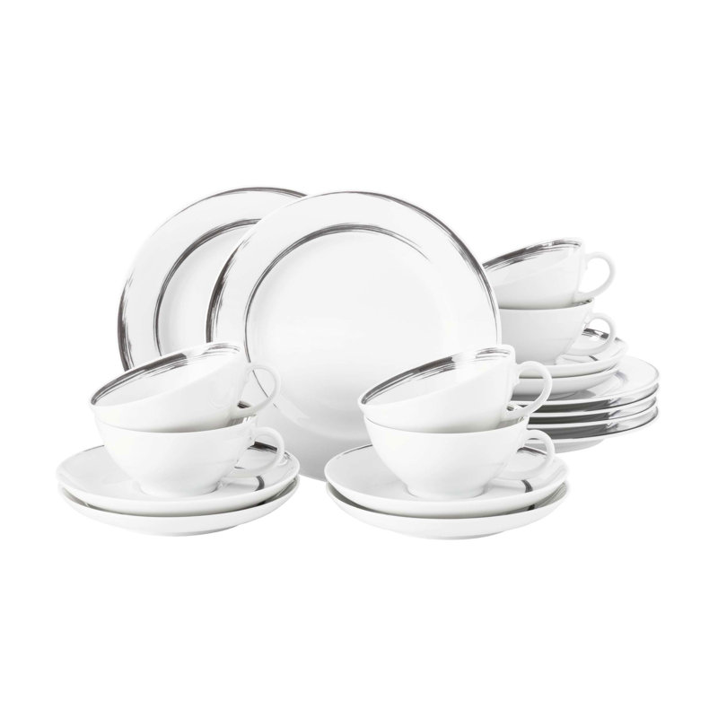 Piece Porcelain Dinnerware Set - Service for 6