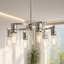 Lustre géométrique 6 lumières 20 pouces