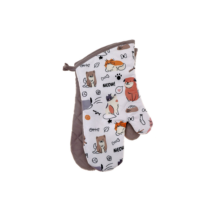 Ensemble de 2 mitaines de four pour chien et chat