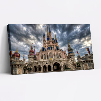 Cinderella Castle Disney Theme Park Canvas Wrapped Wall Art Set Of 1