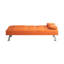 Canapé-lit de bureau en cuir, double pliable, avec table basse, multifonctionnel-497780929