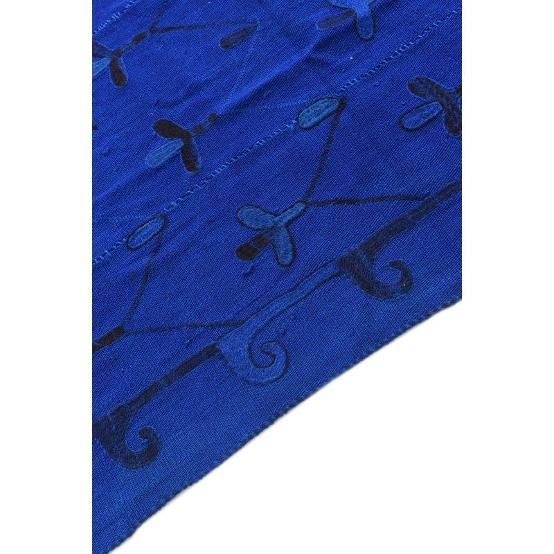 Tapis bleu 6x9 Perry