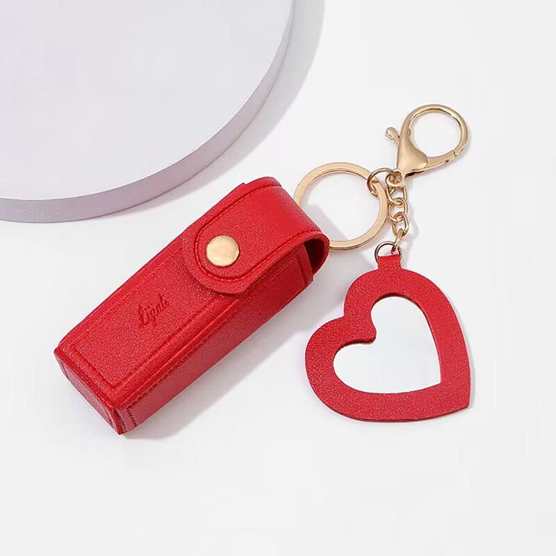 Sac à dos avec rouge à lèvres et porte-monnaie, Red