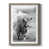 Toile avec cadre gris