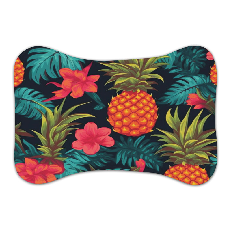 Old-School Hawaiian - Bone Shape Feeding Mat