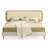Delaylah Bed Frame, with Rattan-Like Adjustable Upholstered Headboard, Boho Style-1757219789