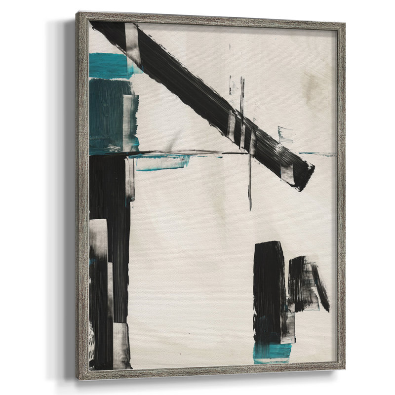 Geometry Notes III Framed Print - Solid Wood, 11" H x 9" W