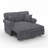 Chenille Chaise Lounge Sofa Bed With Removable Cushion-1238241482