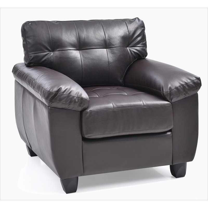 Chaise contemporaine rembourrée en cappuccino, Cappuccino