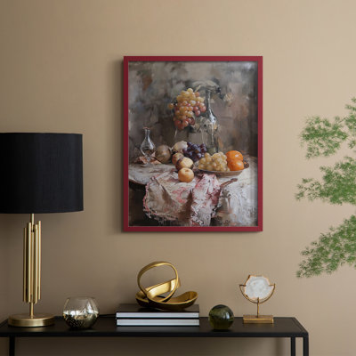 Reproduction encadrée FLORAL Series DCC XXIV - bois massif