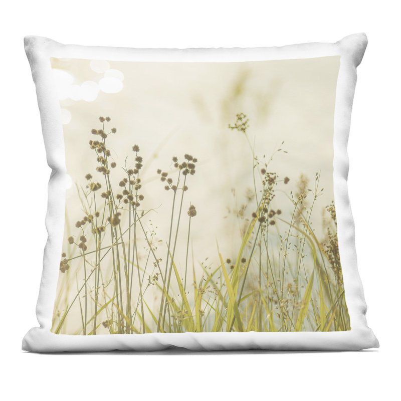 Coussin décoratif à imprimé champêtre, par Erin Marie, 18 x 7 x 18